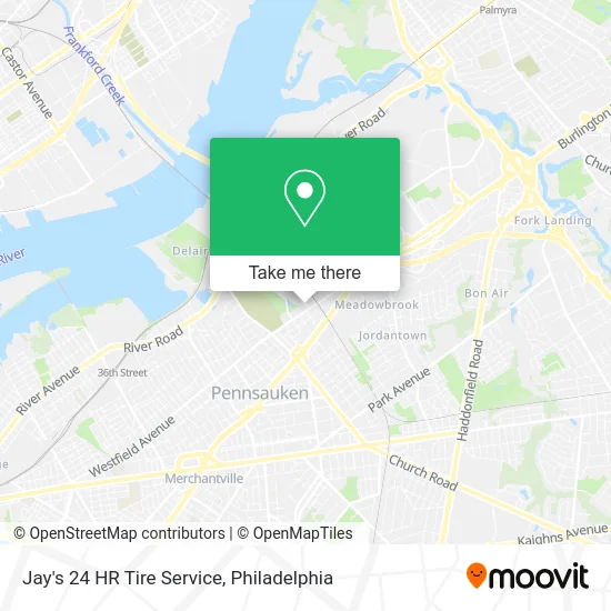 Mapa de Jay's 24 HR Tire Service