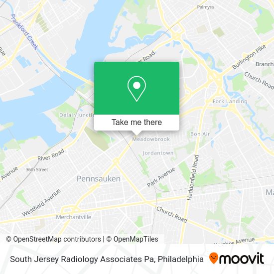 South Jersey Radiology Associates Pa map