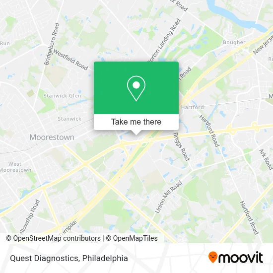 Quest Diagnostics map