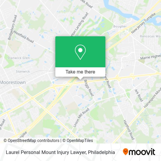 Mapa de Laurel Personal Mount Injury Lawyer
