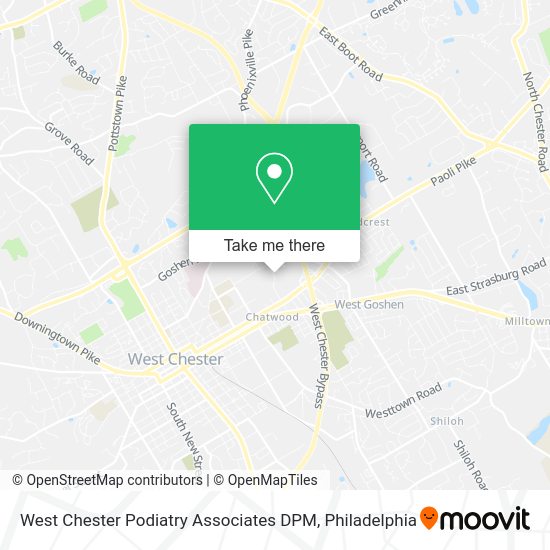 Mapa de West Chester Podiatry Associates DPM