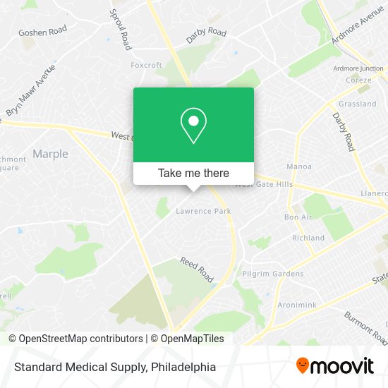 Standard Medical Supply map