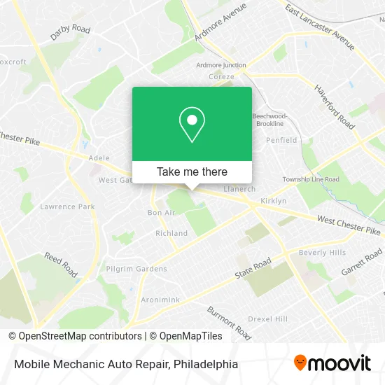 Mobile Mechanic Auto Repair map