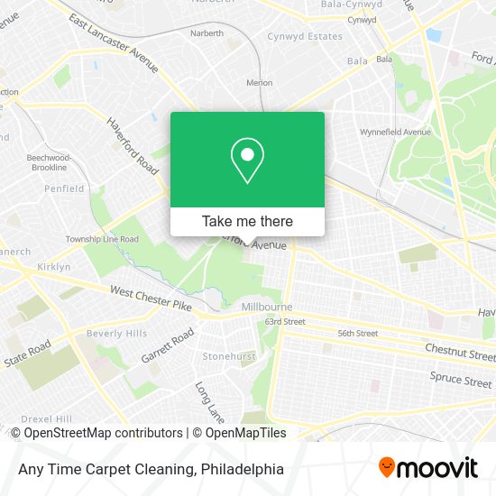 Any Time Carpet Cleaning map