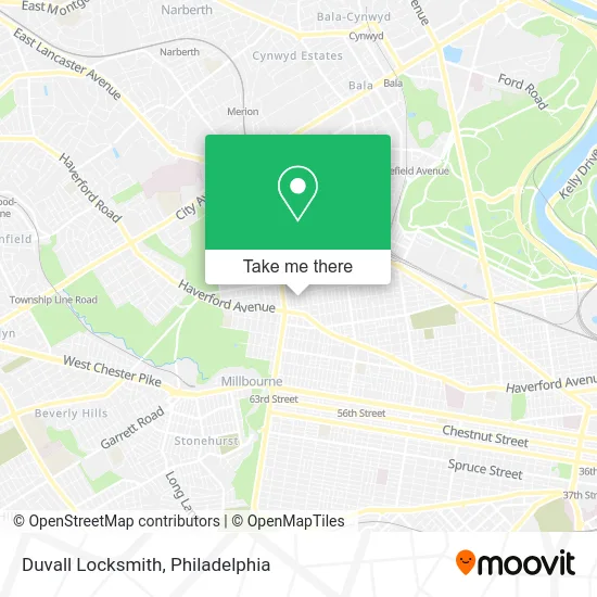 Duvall Locksmith map