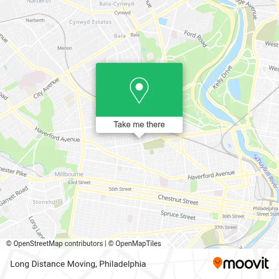 Long Distance Moving map
