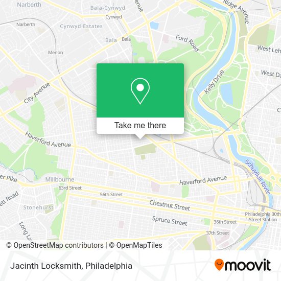 Mapa de Jacinth Locksmith