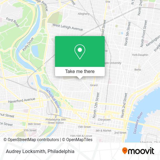 Audrey Locksmith map