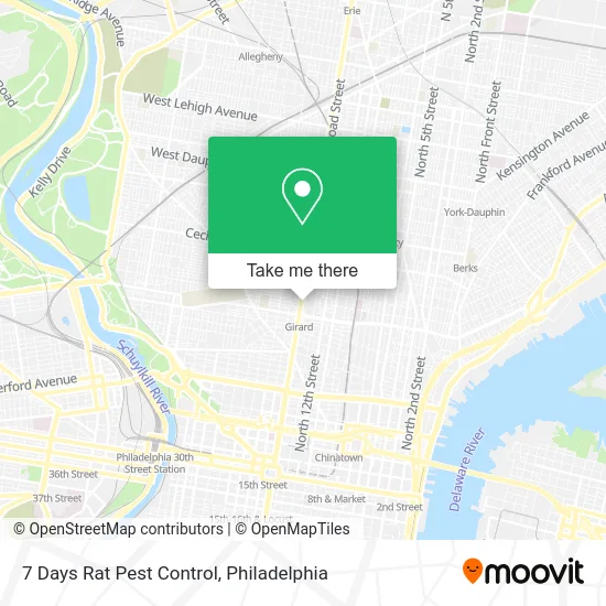 7 Days Rat Pest Control map