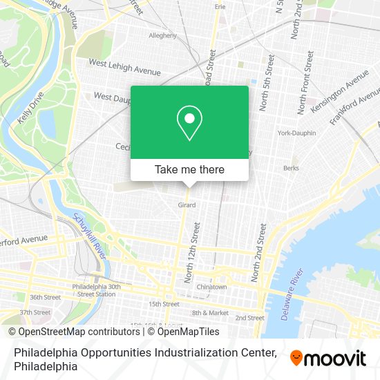 Philadelphia Opportunities Industrialization Center map