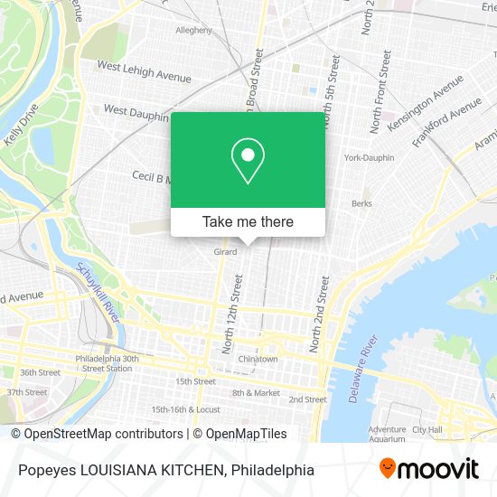 Mapa de Popeyes LOUISIANA KITCHEN