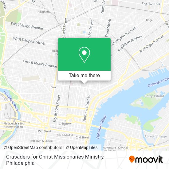 Crusaders for Christ Missionaries Ministry map