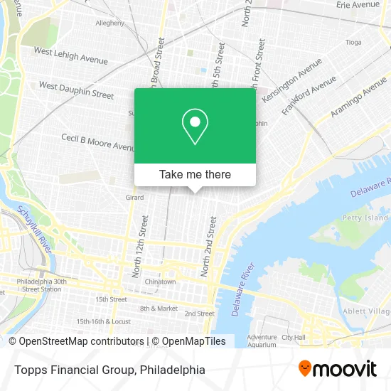 Topps Financial Group map