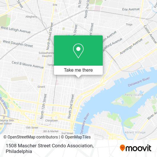 Mapa de 1508 Mascher Street Condo Association