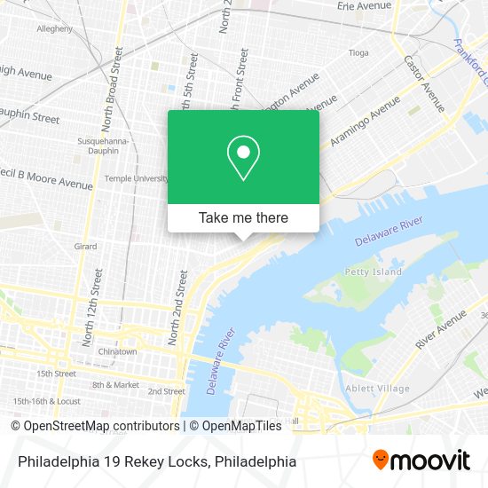 Philadelphia 19 Rekey Locks map