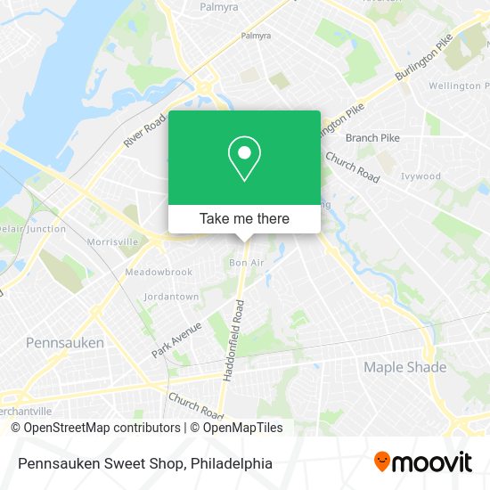 Mapa de Pennsauken Sweet Shop