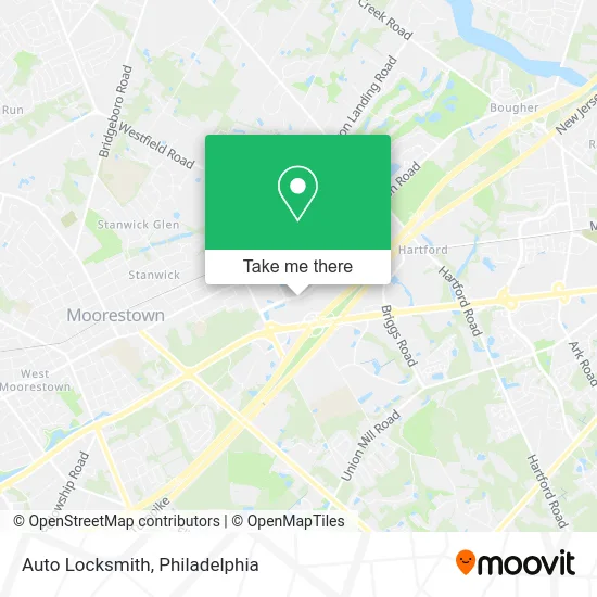 Auto Locksmith map