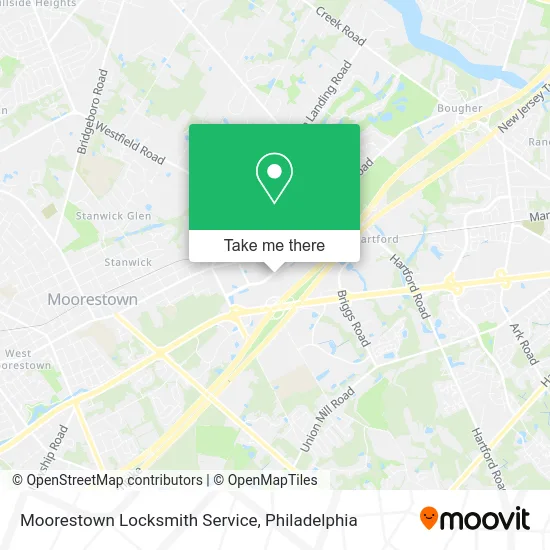Moorestown Locksmith Service map