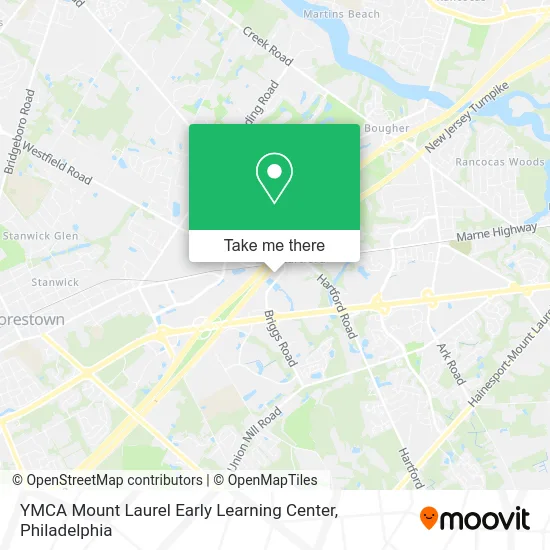 YMCA Mount Laurel Early Learning Center map