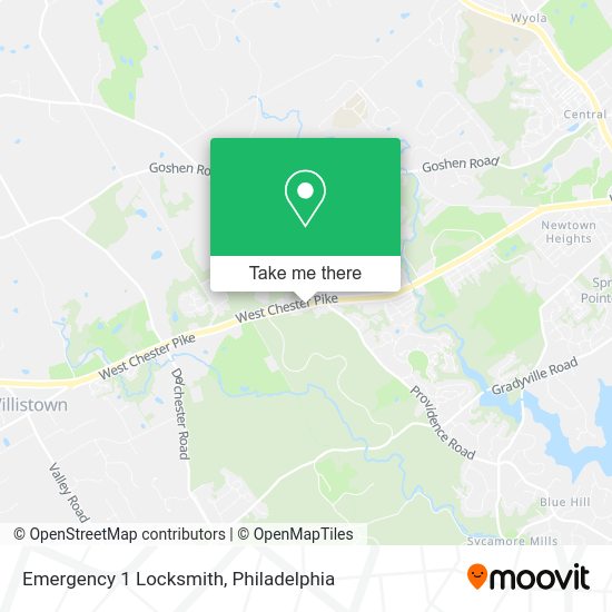 Mapa de Emergency 1 Locksmith
