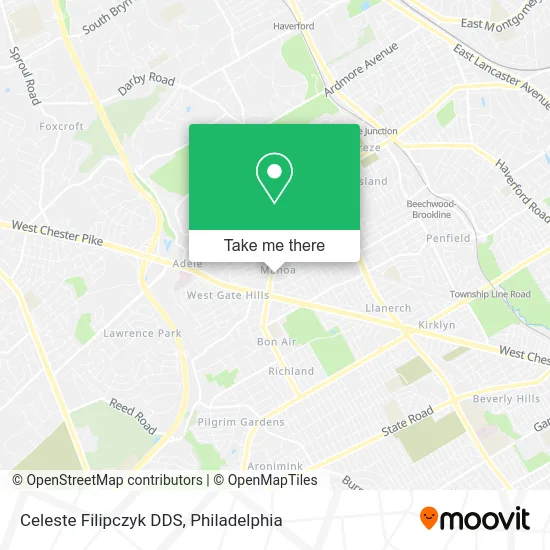 Celeste Filipczyk DDS map