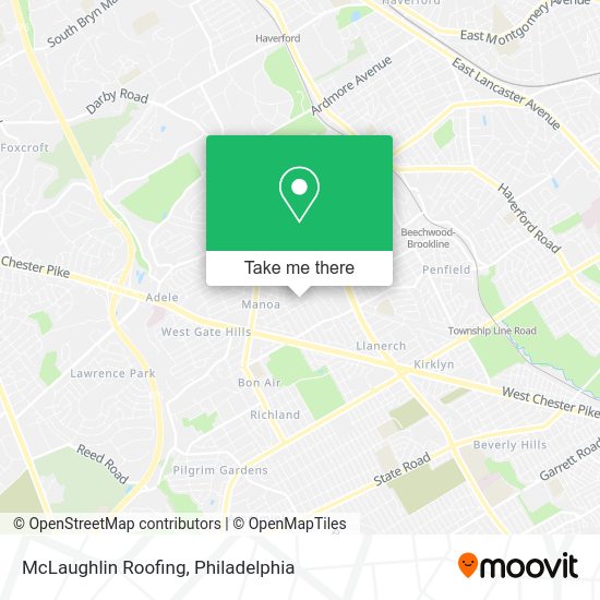 McLaughlin Roofing map