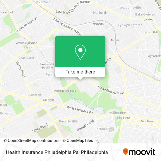 Health Insurance Philadelphia Pa map