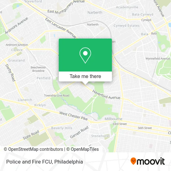 Police and Fire FCU map