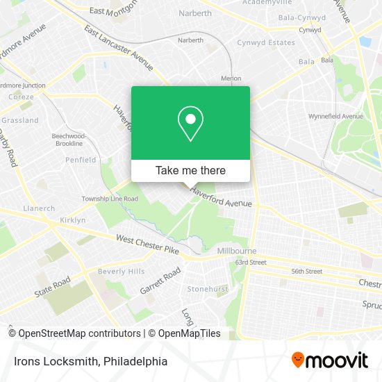 Mapa de Irons Locksmith