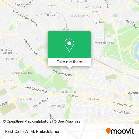 Fast Cash ATM map