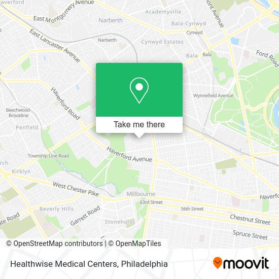 Healthwise Medical Centers map