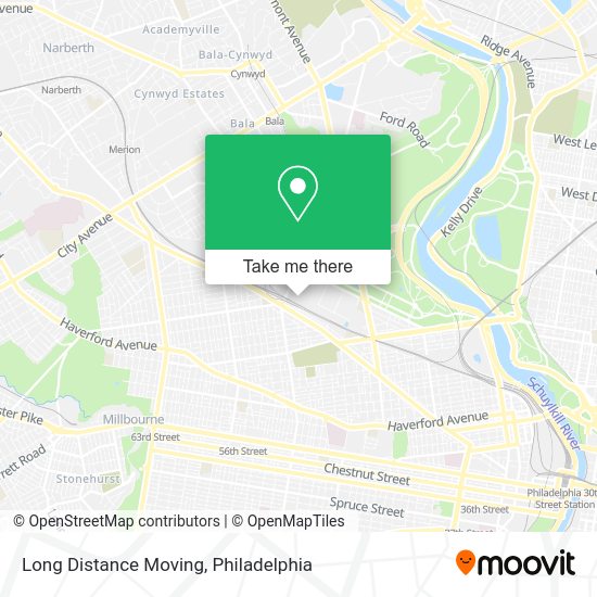 Long Distance Moving map
