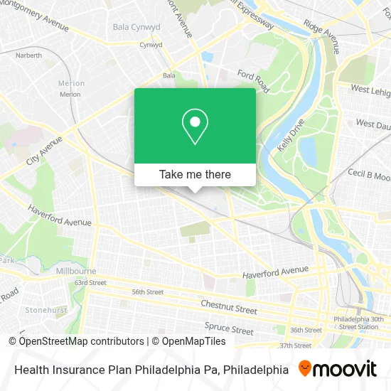 Health Insurance Plan Philadelphia Pa map