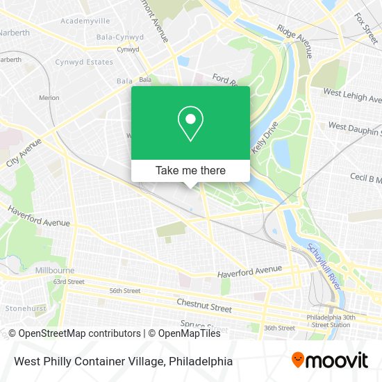 Mapa de West Philly Container Village