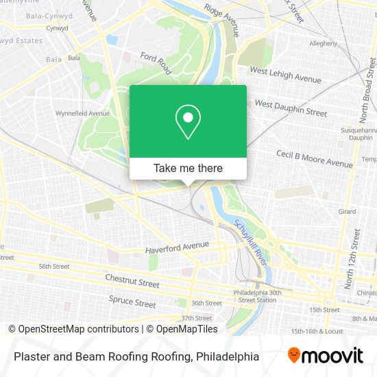 Mapa de Plaster and Beam Roofing Roofing