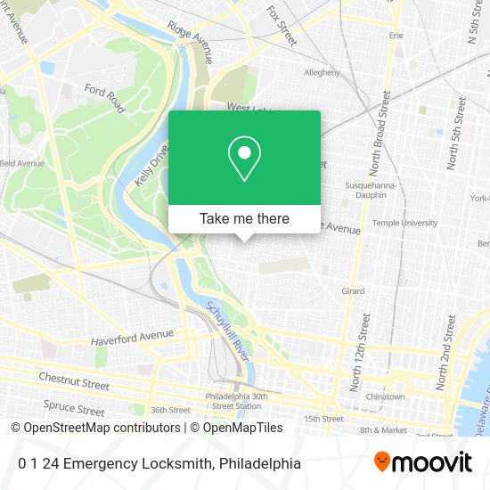 0 1 24 Emergency Locksmith map