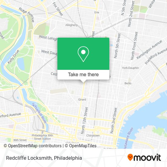 Mapa de Redcliffe Locksmith
