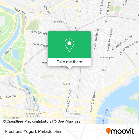 Mapa de Freshens Yogurt