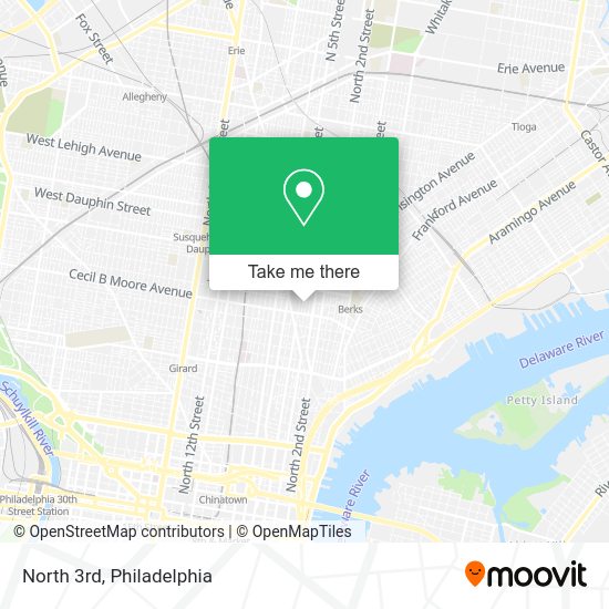 Mapa de North 3rd