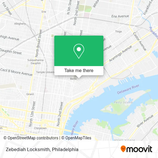 Zebediah Locksmith map