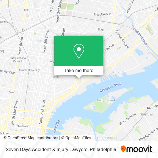 Seven Days Accident & Injury Lawyers map