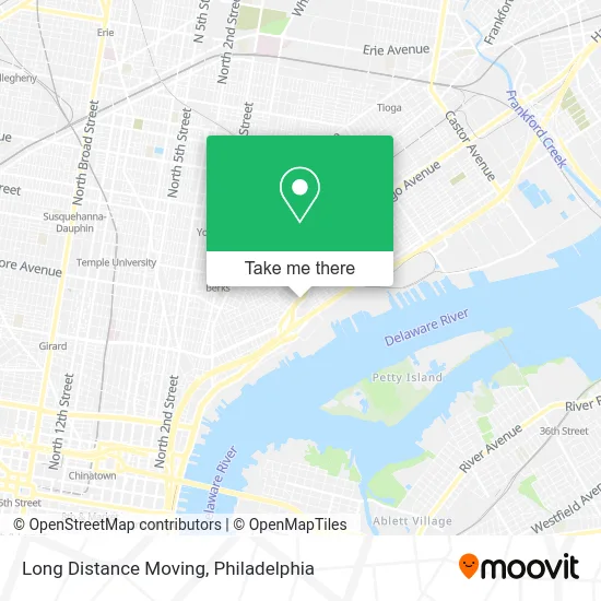 Long Distance Moving map