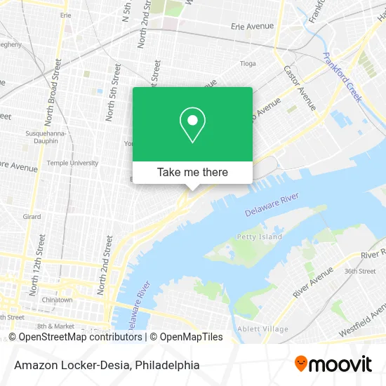 Amazon Locker-Desia map