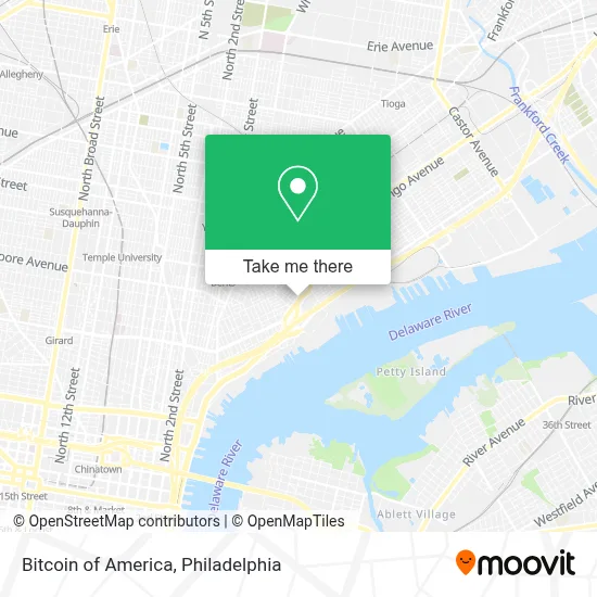 Bitcoin of America map