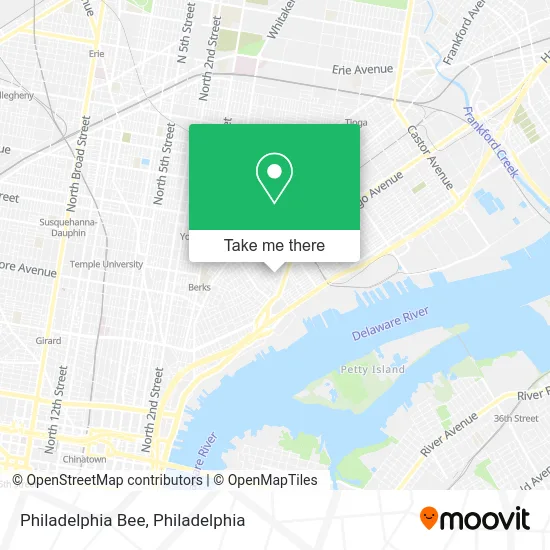 Philadelphia Bee map