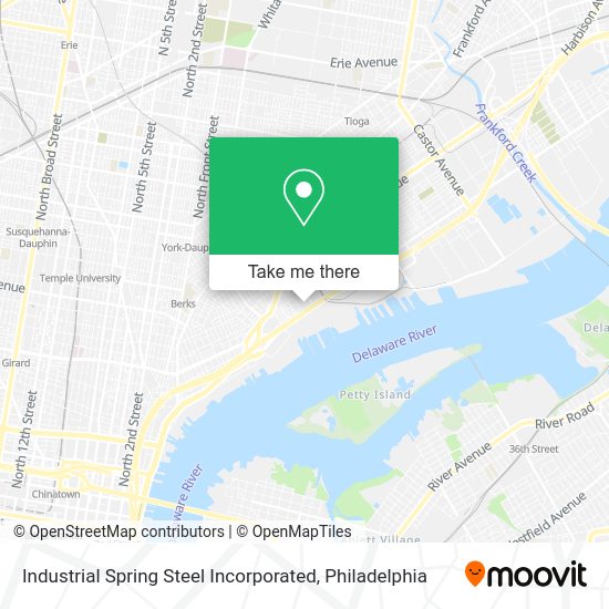 Industrial Spring Steel Incorporated map