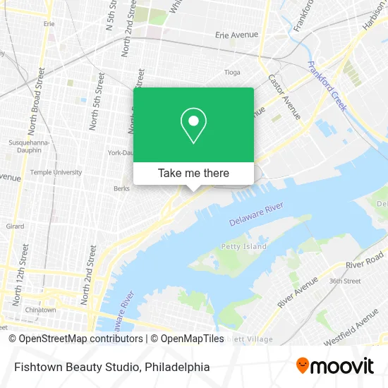 Fishtown Beauty Studio map