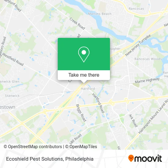 Ecoshield Pest Solutions map