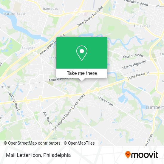 Mail Letter Icon map