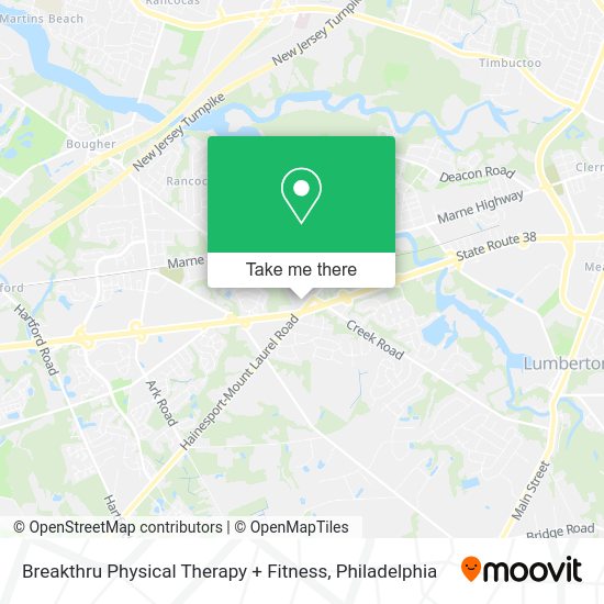 Breakthru Physical Therapy + Fitness map